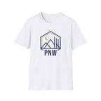 PNW Mountains Tee | Pacific Northwest camping badge