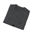 Compass Pines t-shirt | North South East West forest logo