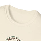 Camp Club We Tried T-Shirt | Camping Badge, Mountains & Pine Trees