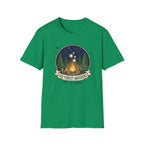 The Forest Whispers campfire scene T-Shirt | nighttime woods illustration