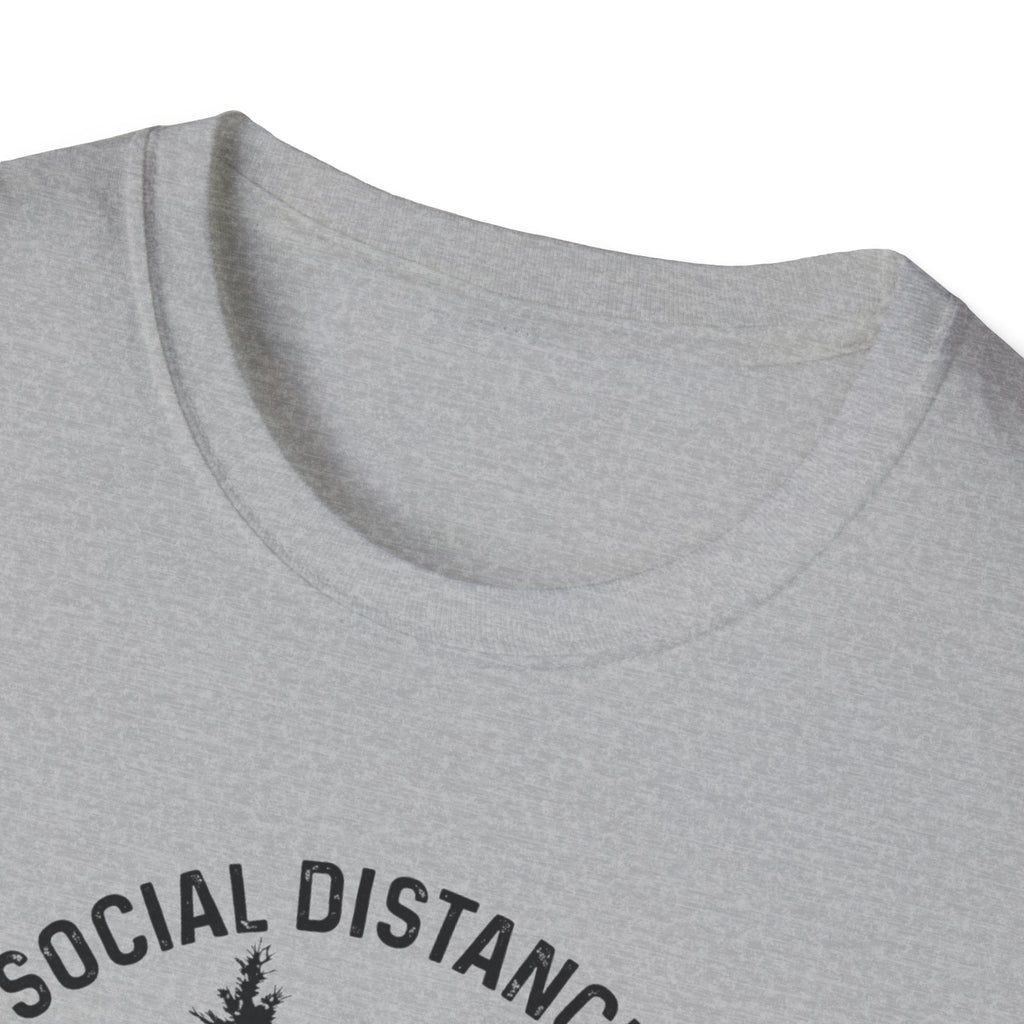 Social Distancing Since 1958 T-Shirt | Bigfoot Sasquatch Graphic