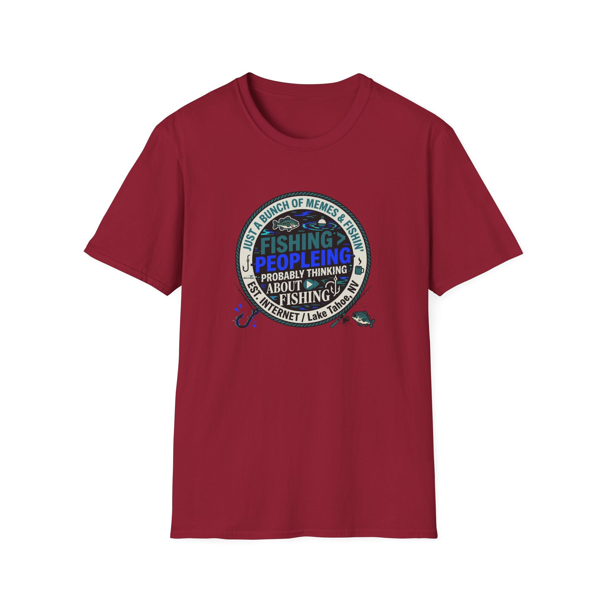 Fishing Peopleleing Probably Thinking About Fishing T-Shirt | Fishing Graphic Tee