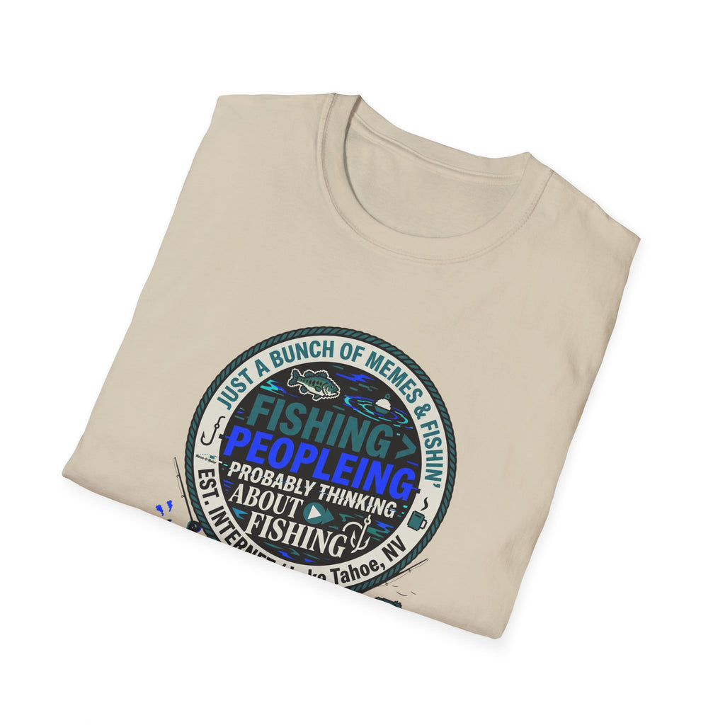 Fishing Peopleleing Probably Thinking About Fishing T-Shirt | Fishing Graphic Tee