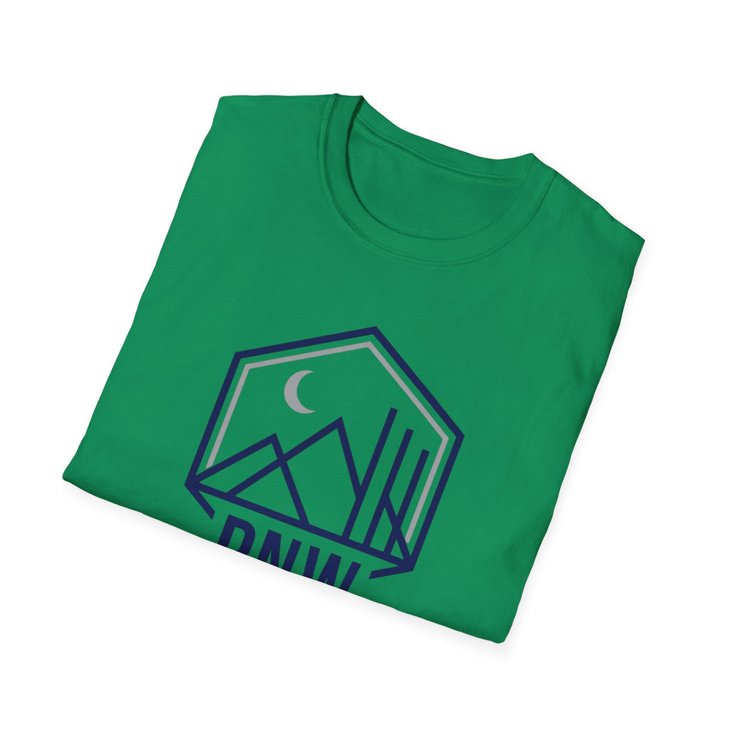 PNW Mountains Tee | Pacific Northwest camping badge