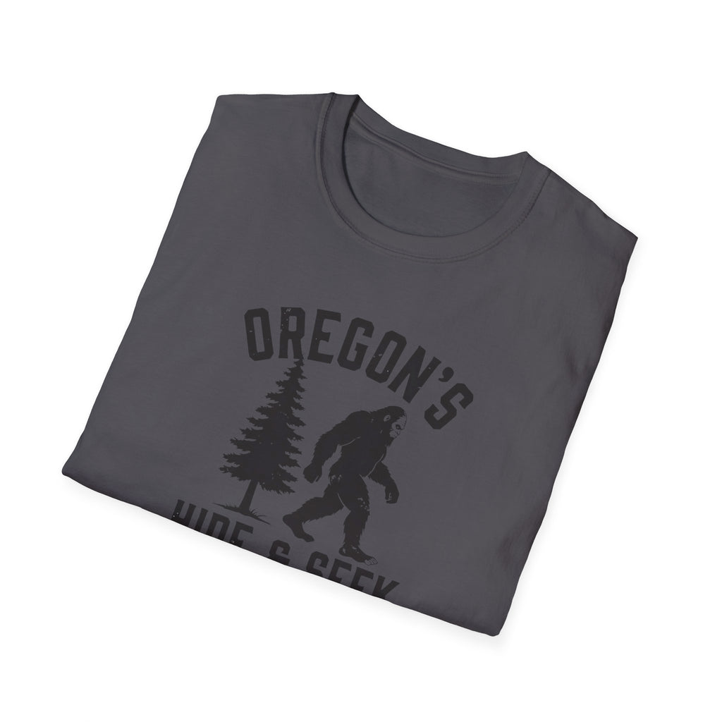 Oregon's Hide & Seek Champion T-Shirt | Bigfoot Sasquatch Graphic Tee