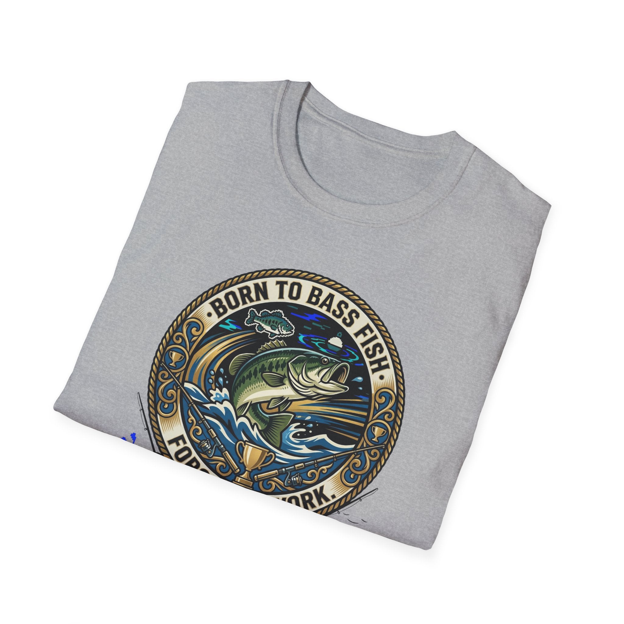 Born to Bass Fish graphic T-Shirt | Fishing Lure Illustration