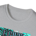 Think About Fishing 24/7 T-Shirt | Fishing Graphic Tee, Nautical Wave Design