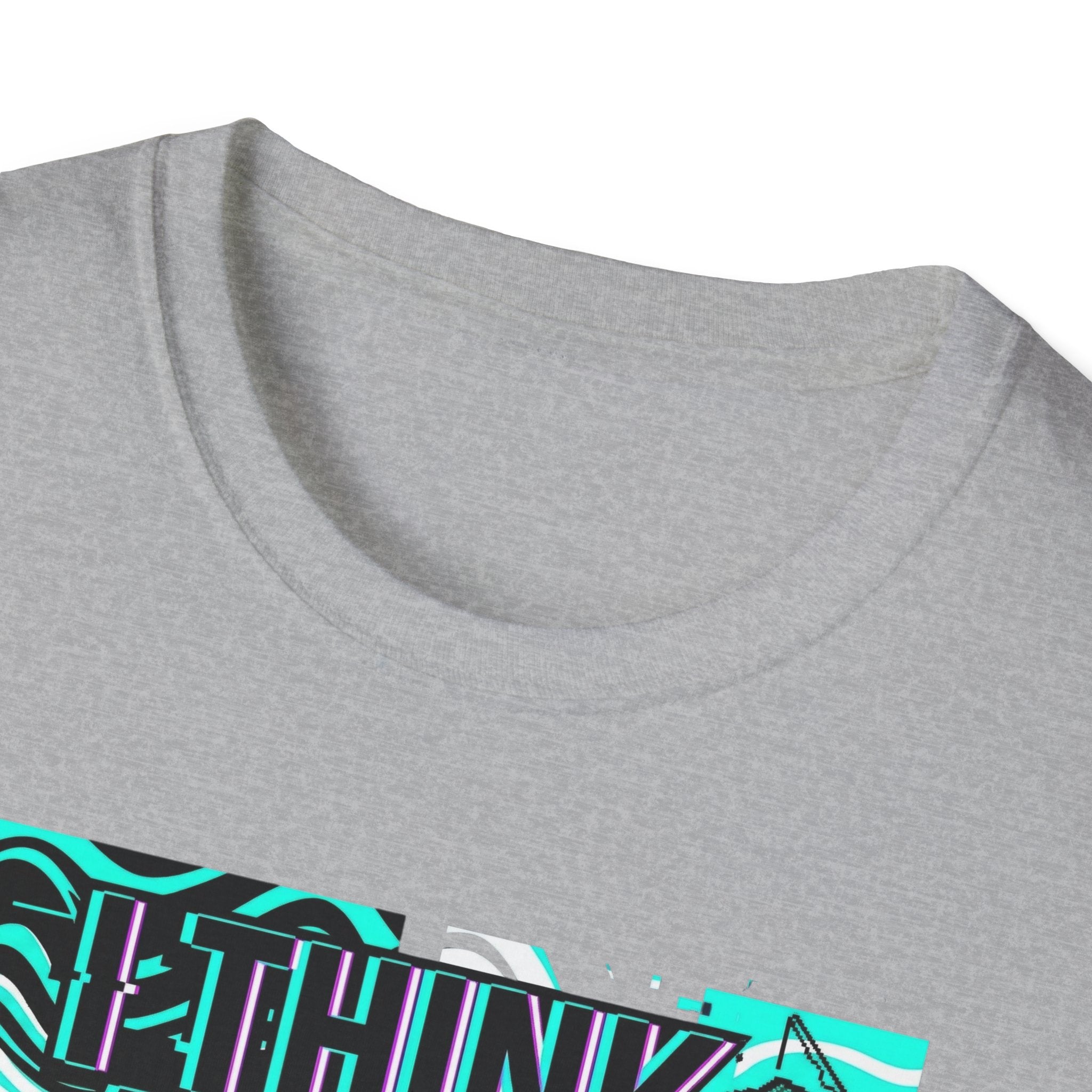 Think About Fishing 24/7 T-Shirt | Fishing Graphic Tee, Nautical Wave Design