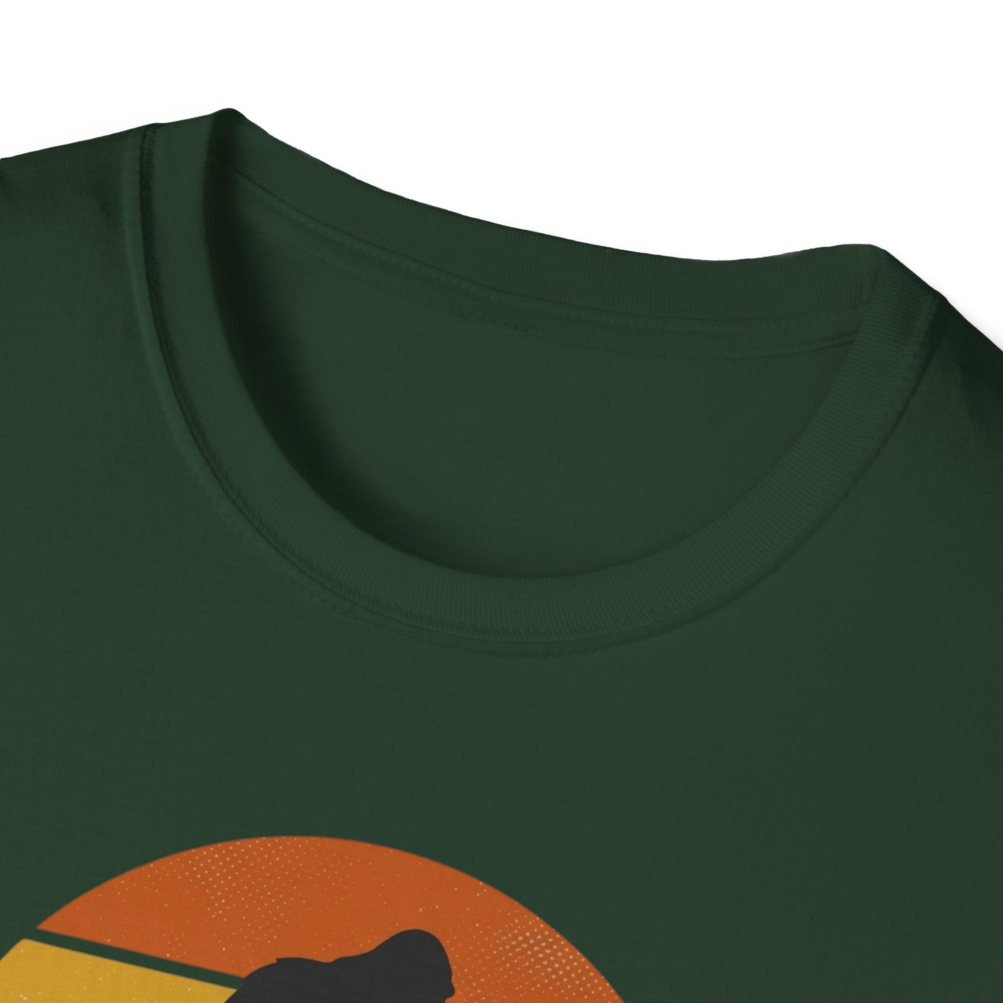 Bigfoot Silhouette Sunset T-Shirt | Retro Sasquatch Design