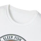 Eat Sleep Fish Repeat T-Shirt | Bass Fishing Graphic Tee