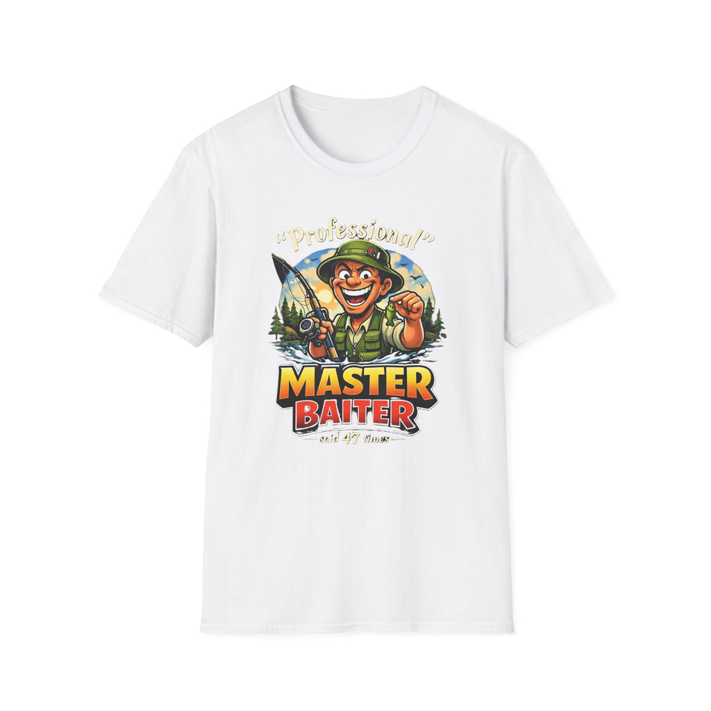 Master Baiter Fisherman T-Shirt | Fishing Graphic Tee, Outdoor Angler Design