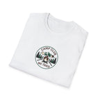 Camp Club We Tried T-Shirt | Camping Badge, Mountains & Pine Trees
