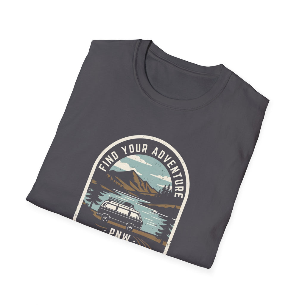 Mountain Lake Vista T-Shirt | Retro Scenic Nature Tee
