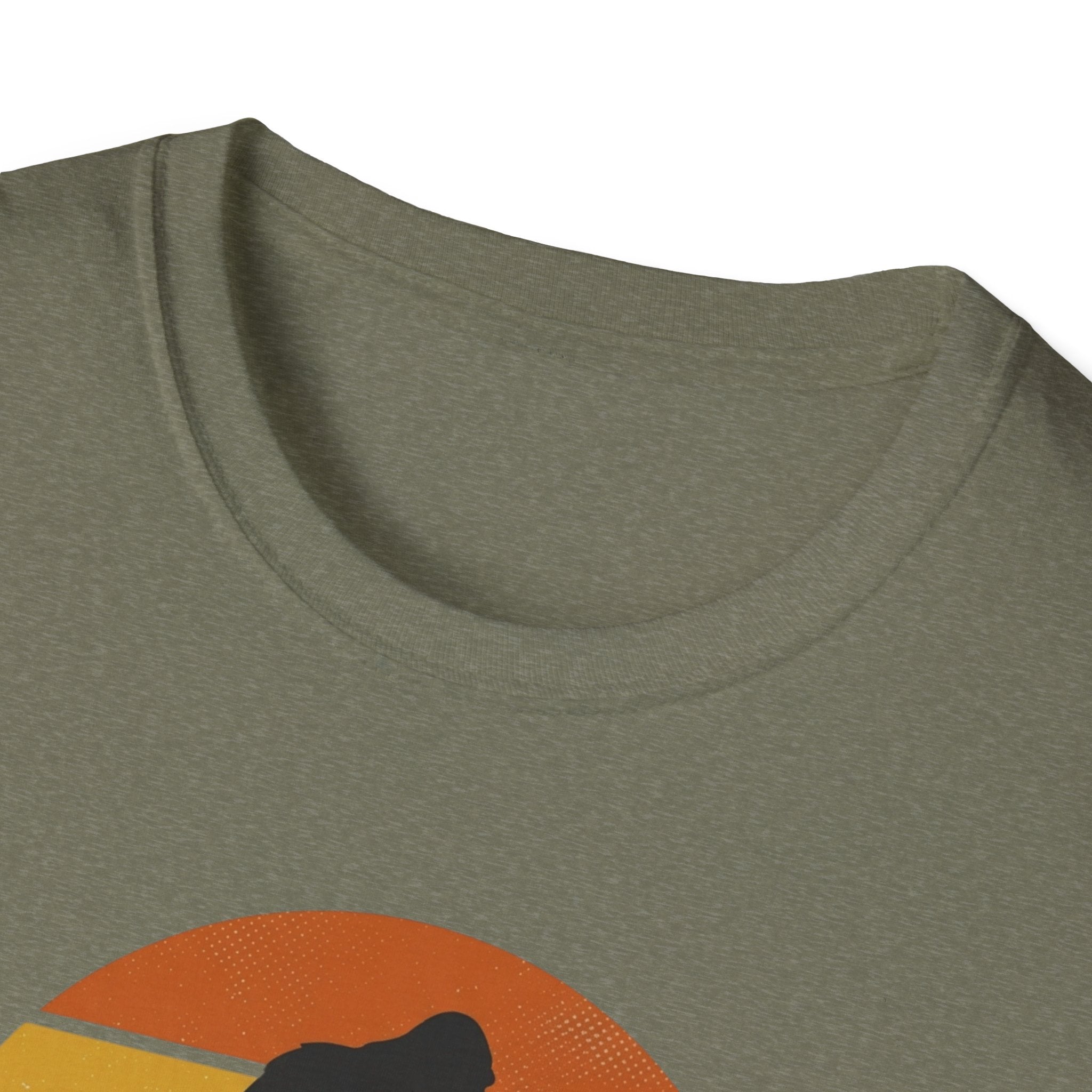 Bigfoot Silhouette Sunset T-Shirt | Retro Sasquatch Design
