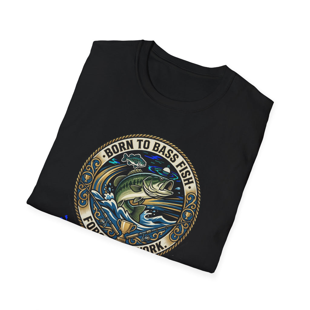 Born to Bass Fish graphic T-Shirt | Fishing Lure Illustration