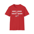 Make Lawns Great Again T-Shirt | Lawn Mower Graphic, Gardening Humor
