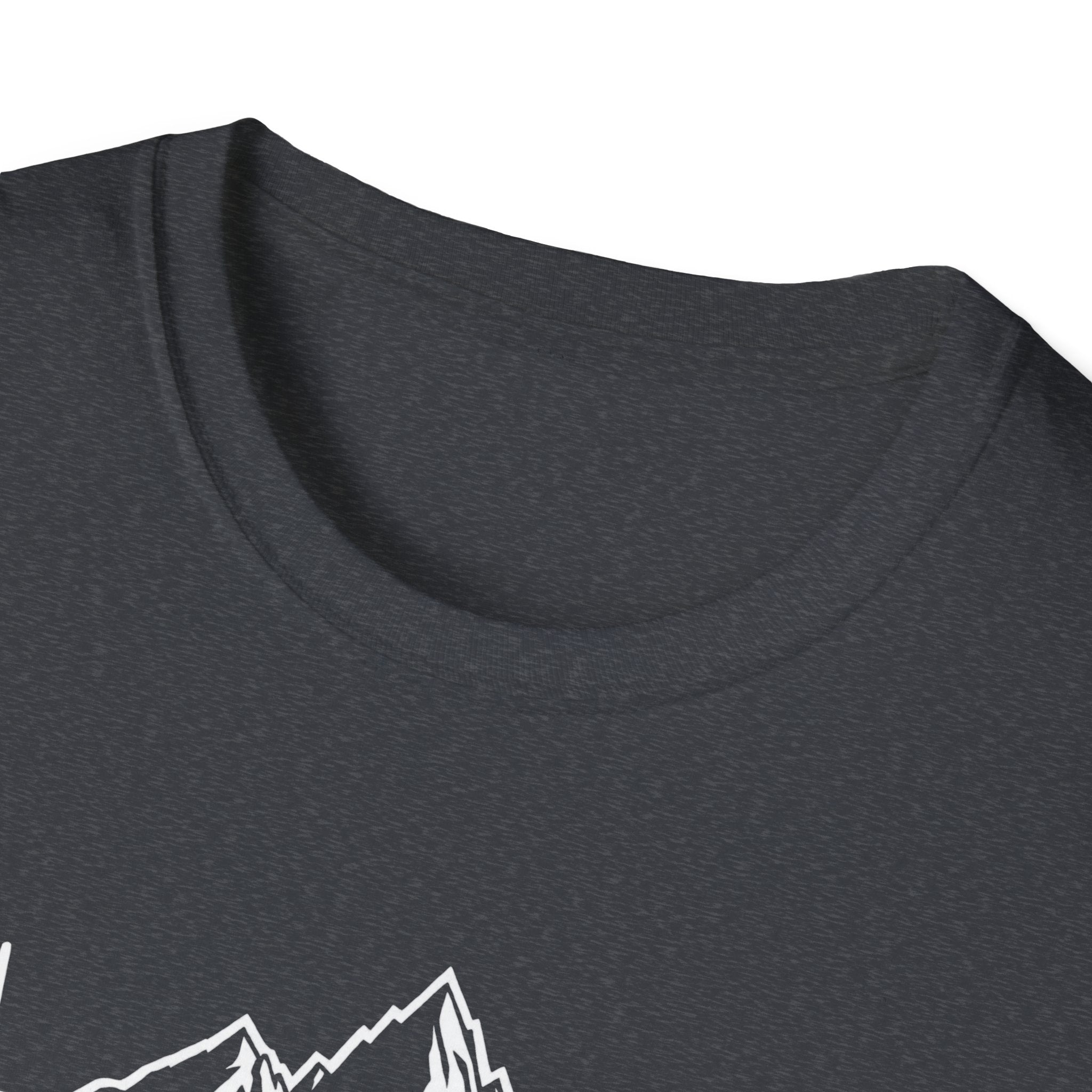 Mountain Heartbeat T-Shirt — Minimalist Mountain ECG Tee for Hikers & Outdoor Lovers