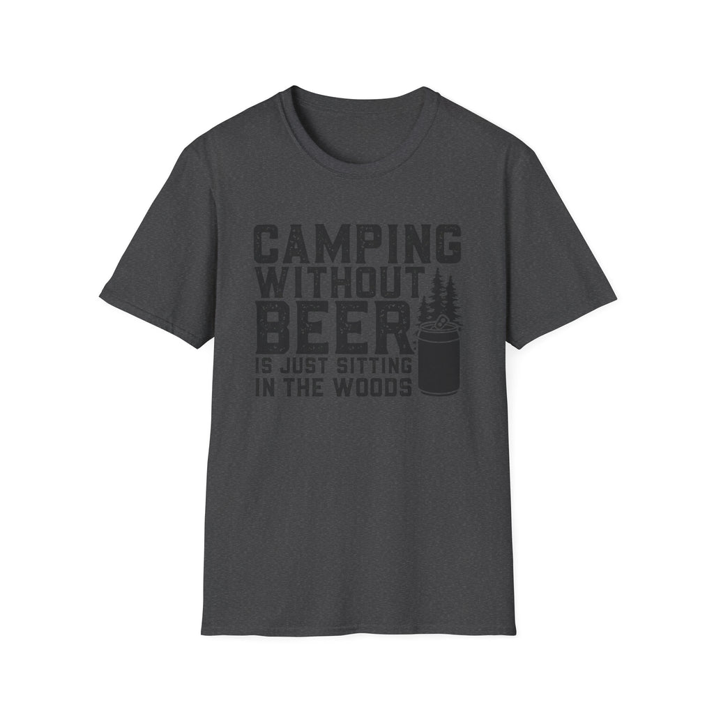 Camping Without Beer T-Shirt | Camping Saying, Beer Can Graphic