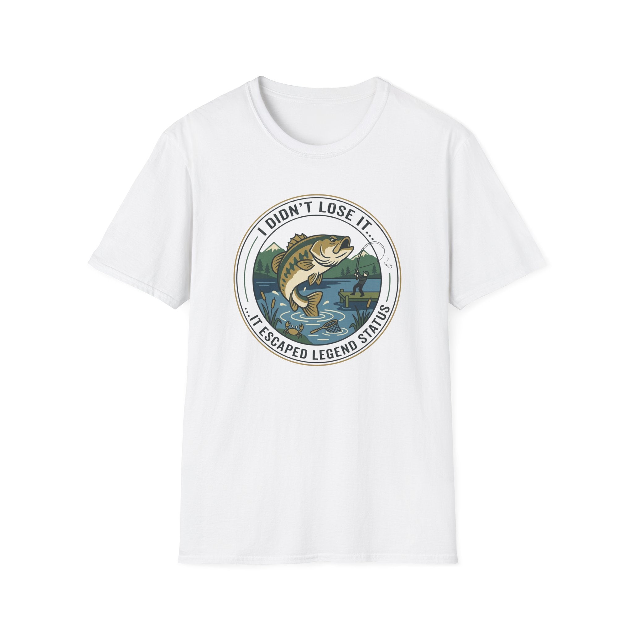 I Didnt Lose It I Escaped Legend Status T-Shirt | Bass Fishing Graphic
