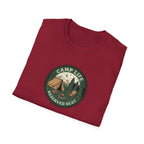 Camp Life Tent and Trees T-Shirt | Retro Outdoors Camper Badge