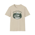 PNW Find Your Adventure T-Shirt | Pacific Northwest Camper Forest Design