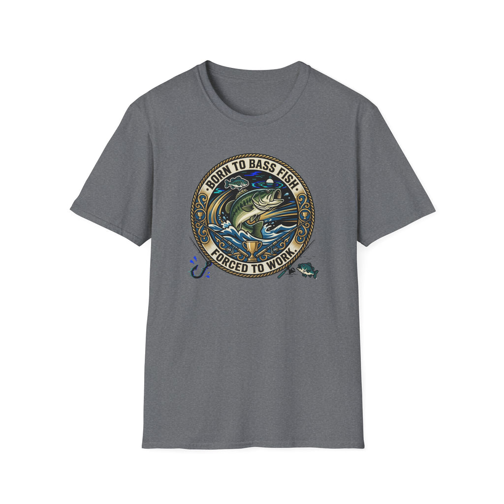 Born to Bass Fish graphic T-Shirt | Fishing Lure Illustration