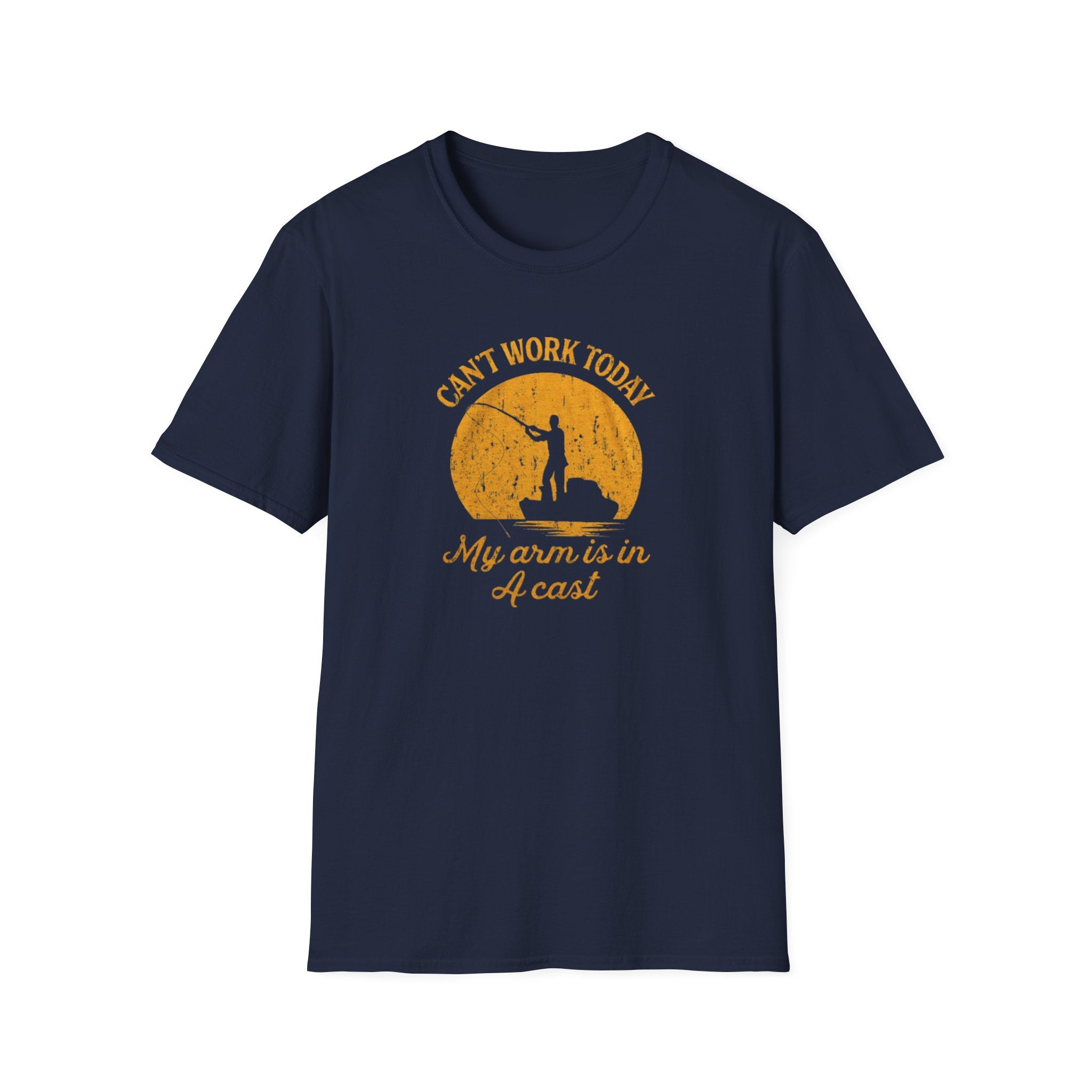 Cant Work Today My Arm Is In A Cast T-Shirt | Funny Fishing Shirt