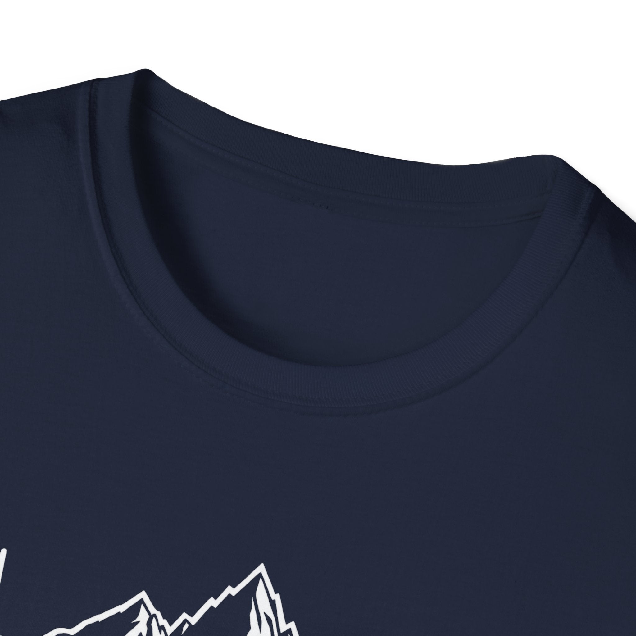 Mountain Heartbeat T-Shirt — Minimalist Mountain ECG Tee for Hikers & Outdoor Lovers
