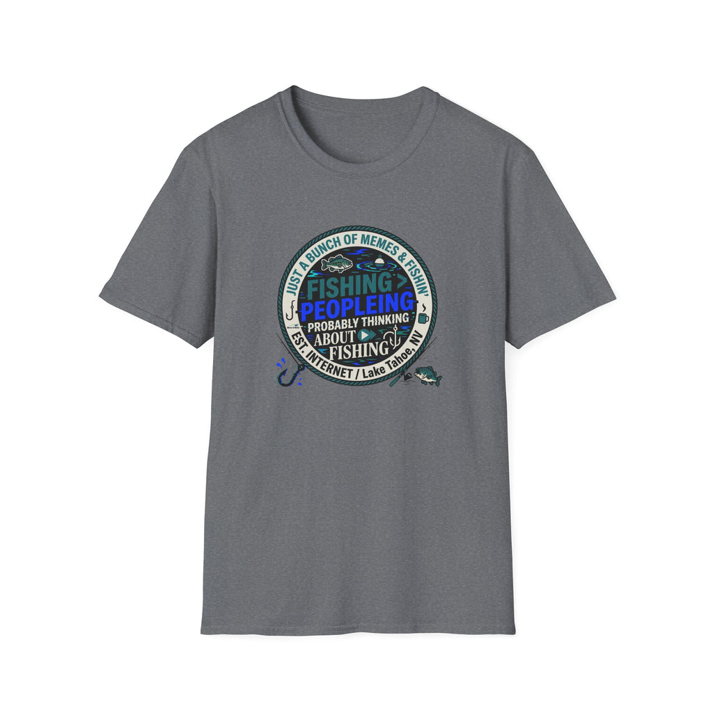 Fishing Peopleleing Probably Thinking About Fishing T-Shirt | Fishing Graphic Tee