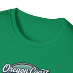 Oregon Coast Lighthouse Waves T-Shirt | Coastal Sunset Badge
