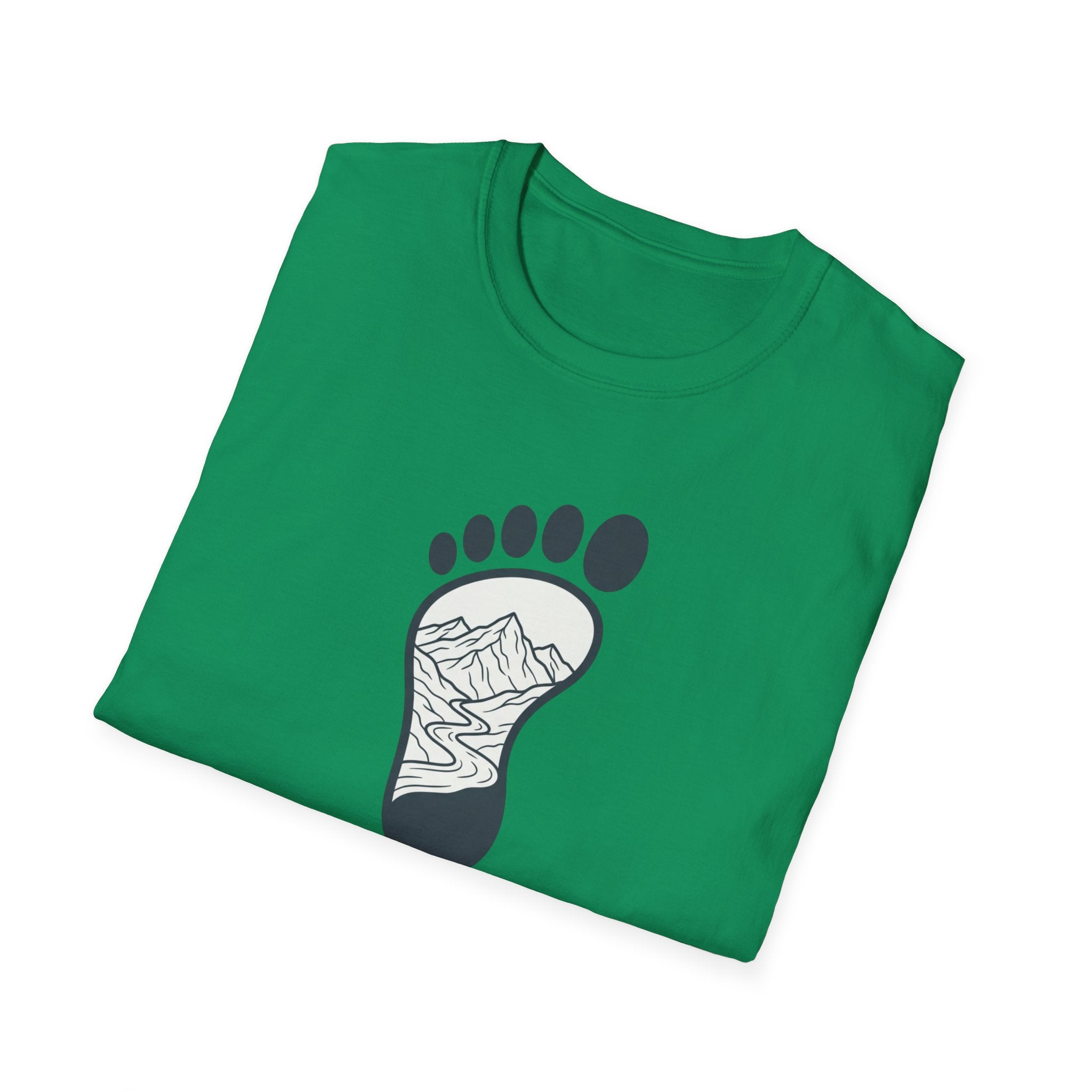 Leave No Trace footprint T-Shirt | Hiking mountain print