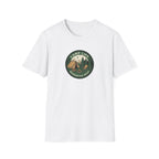 Camp Life Tent and Trees T-Shirt | Retro Outdoors Camper Badge