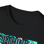 Think About Fishing 24/7 T-Shirt | Fishing Graphic Tee, Nautical Wave Design