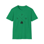 Compass Pines t-shirt | North South East West forest logo