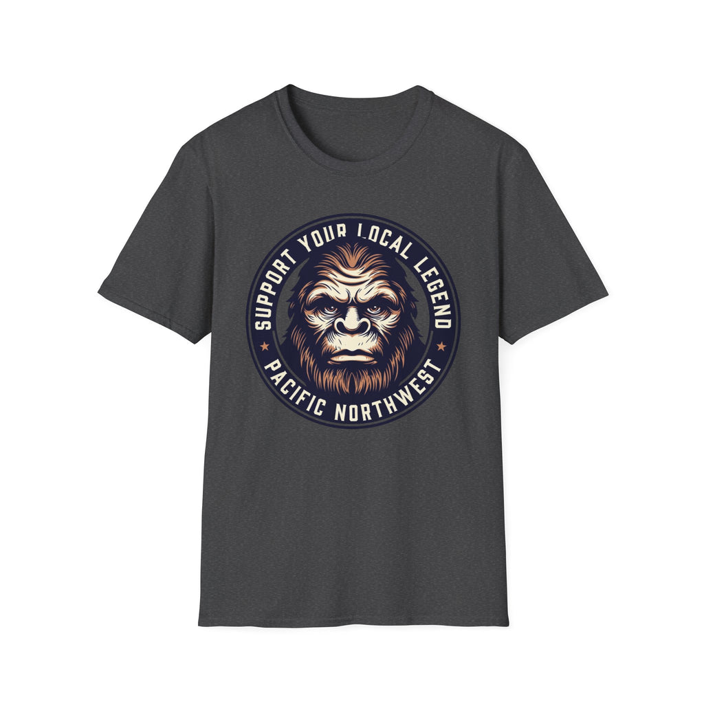 Support Your Local Legend Bigfoot T-Shirt | Pacific Northwest Sasquatch Tee