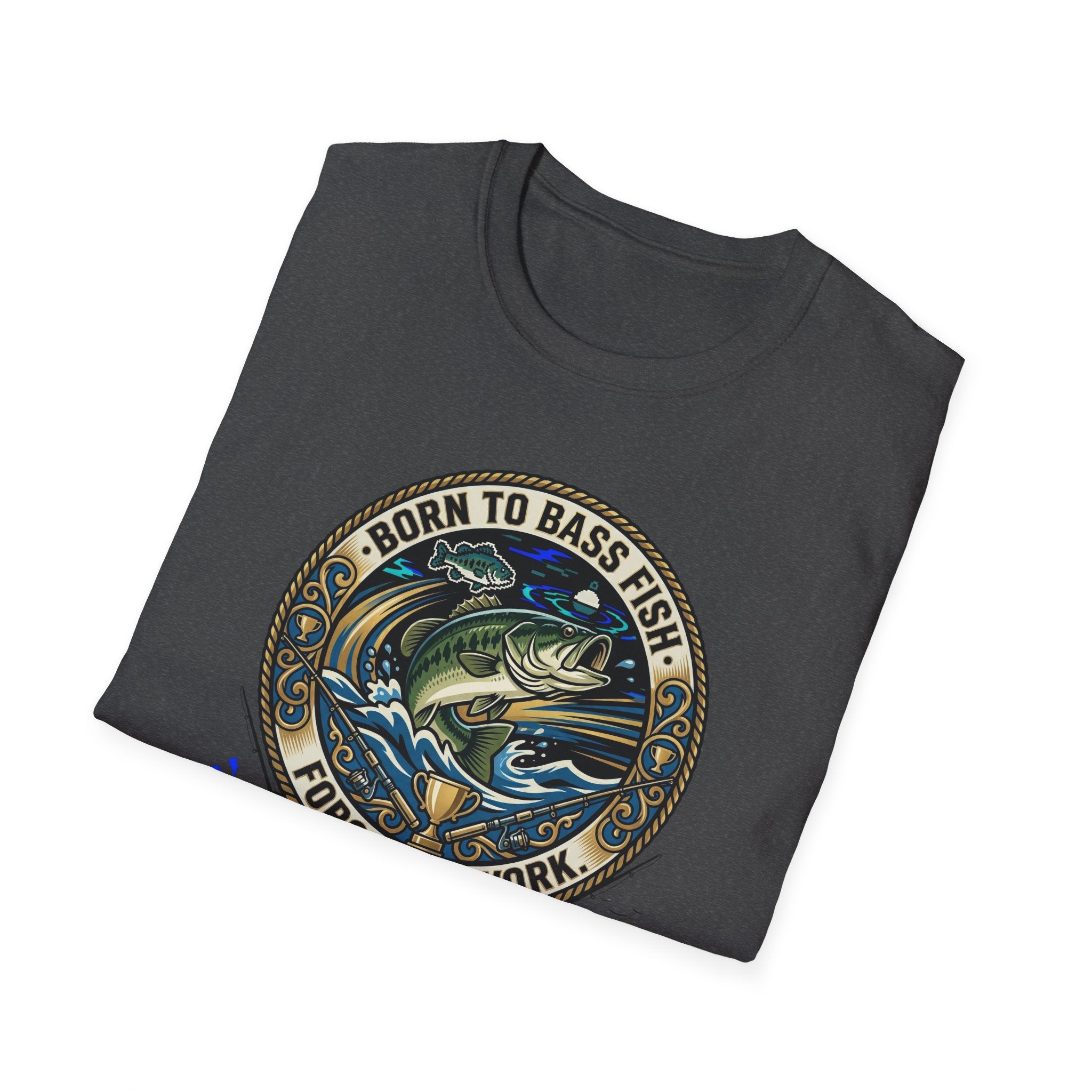 Born to Bass Fish graphic T-Shirt | Fishing Lure Illustration