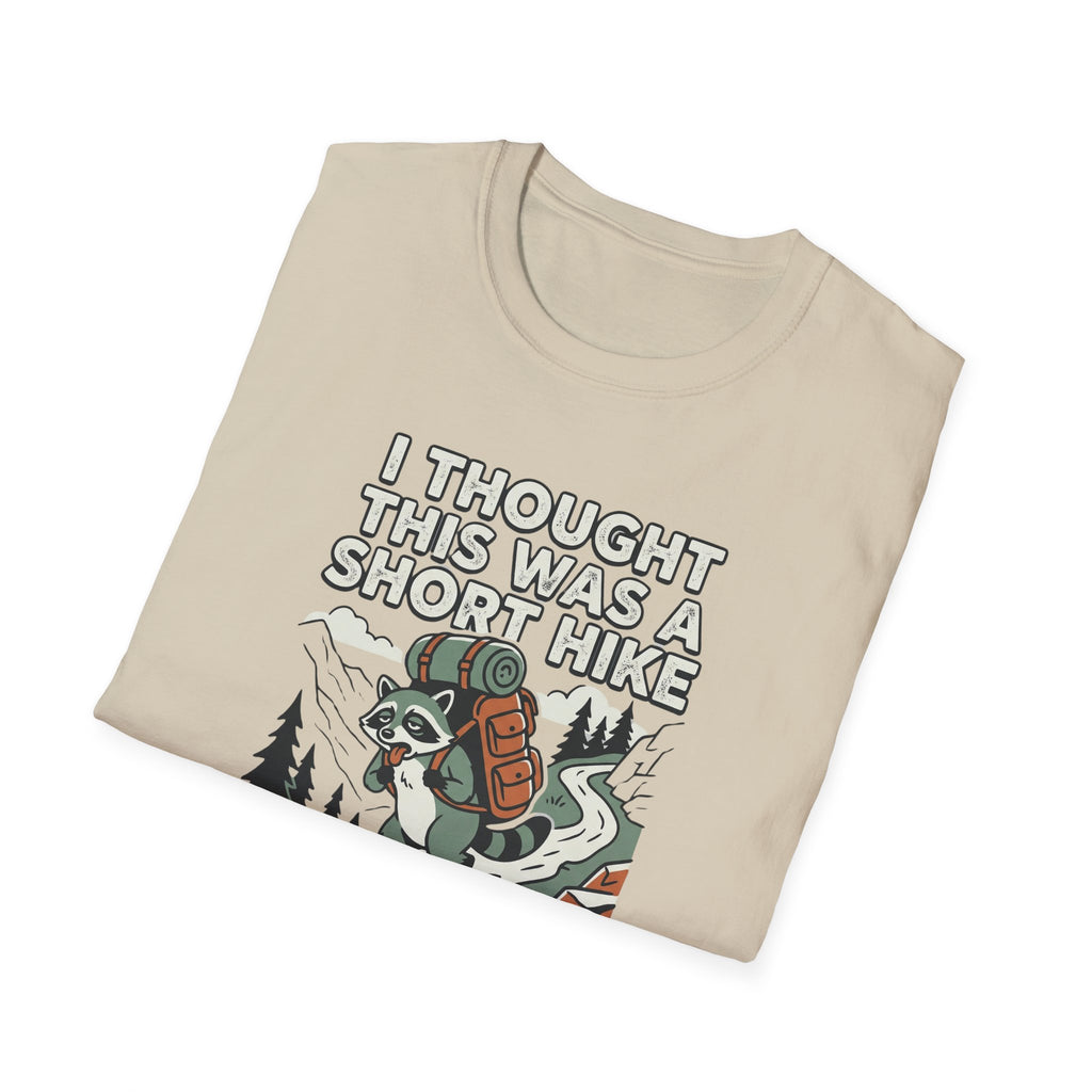 I Thought This Was a Short Hike T-Shirt | Hiking Backpacker Graphic Tee