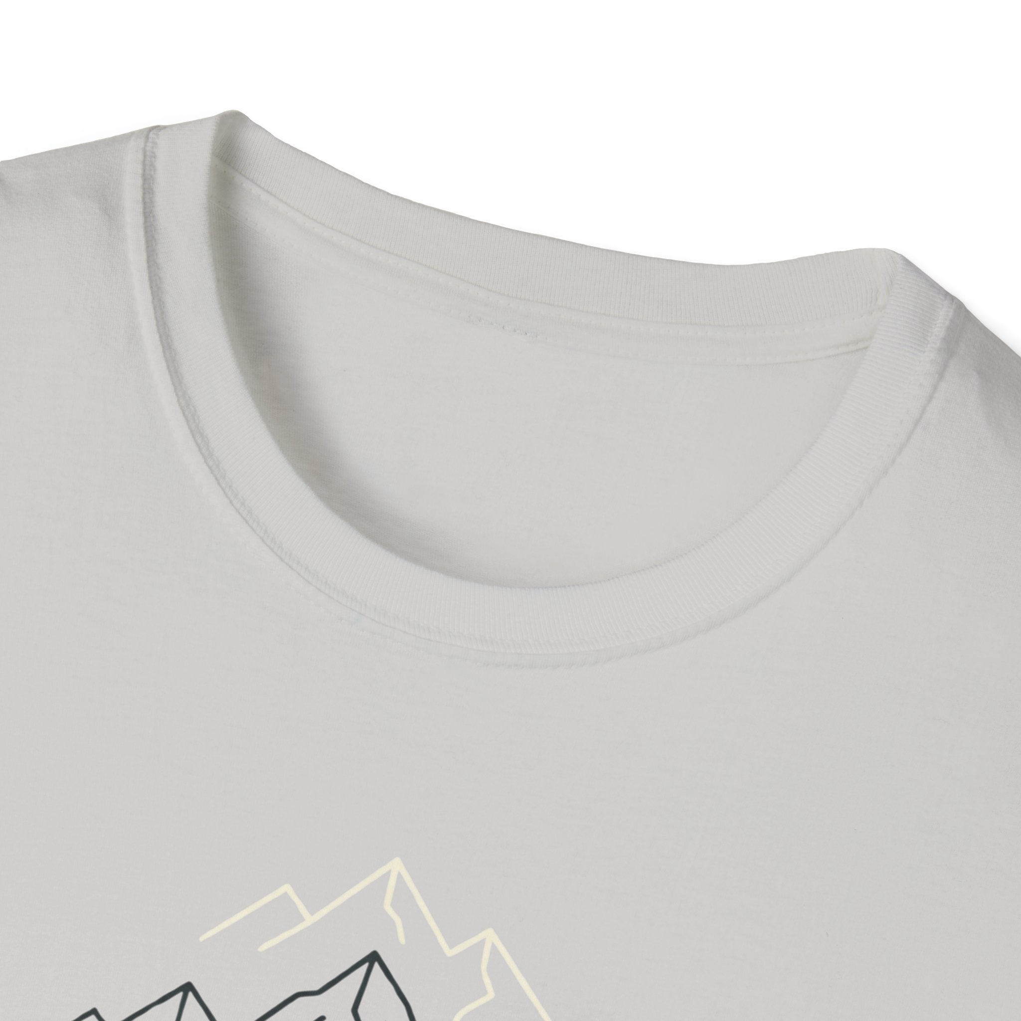 Coffee Cup in Pines T-Shirt | mountain camp mug, minimalist outdoors design