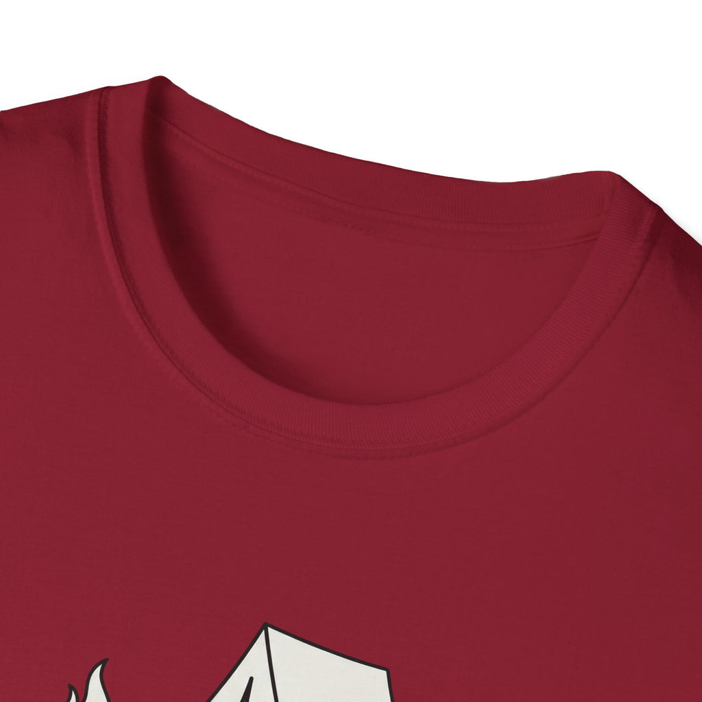 Guess Ill Stay camping tee | Tent and campfire graphic T-Shirt