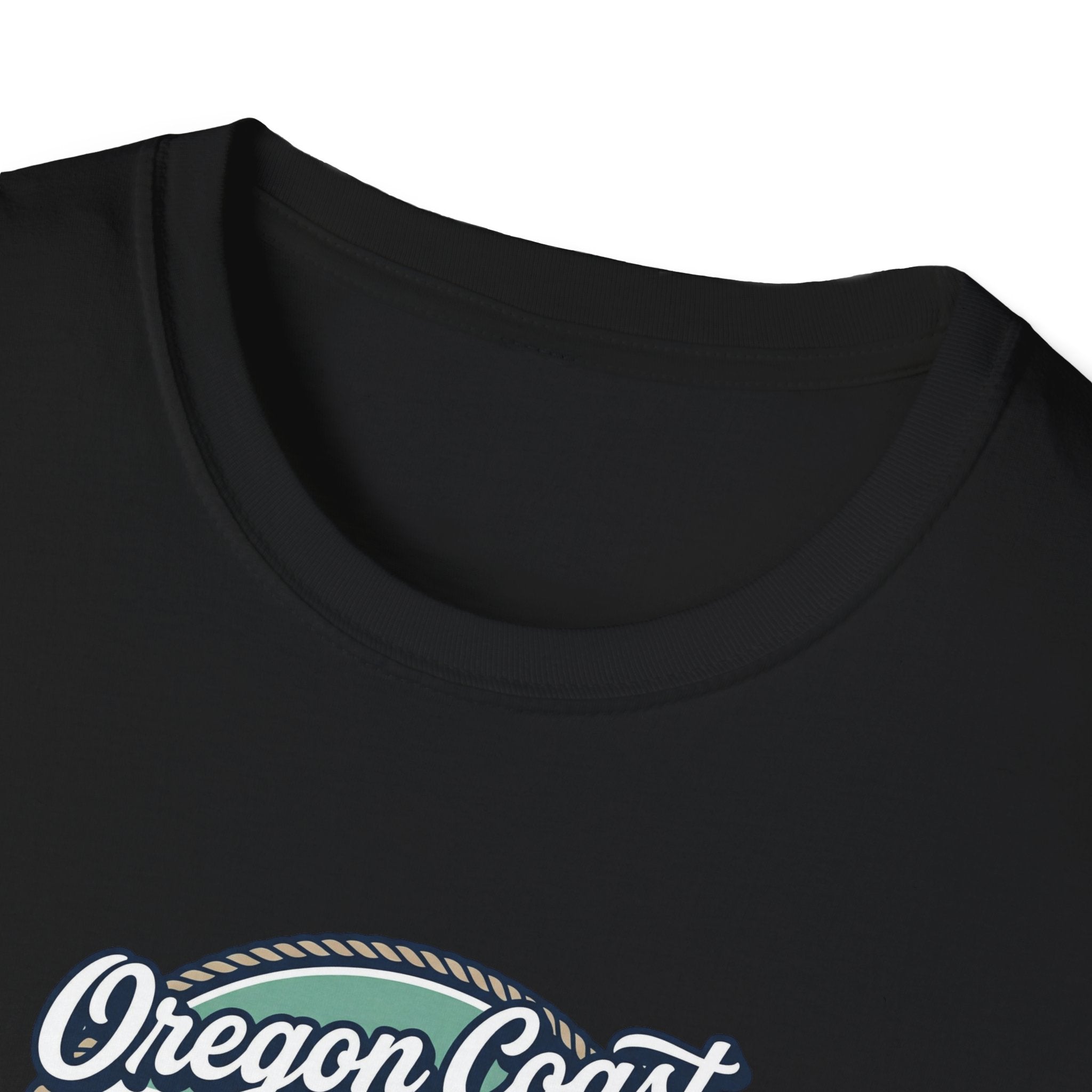 Oregon Coast Lighthouse Waves T-Shirt | Coastal Sunset Badge