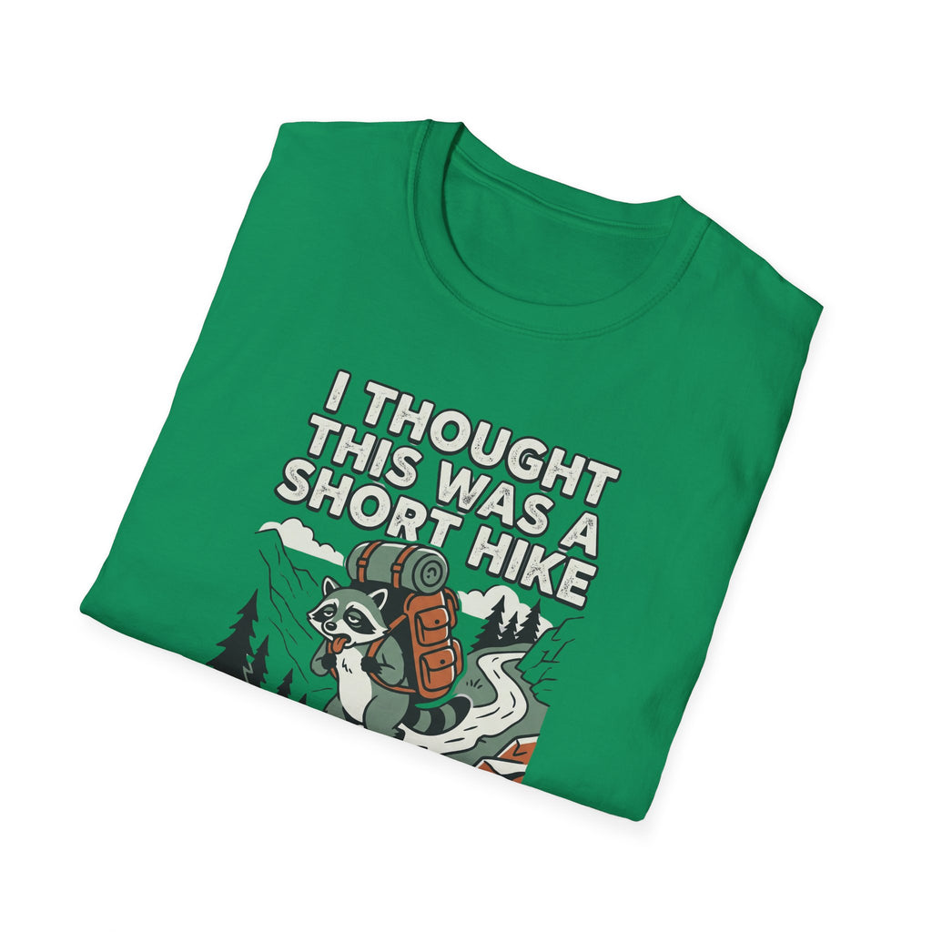 I Thought This Was a Short Hike T-Shirt | Hiking Backpacker Graphic Tee