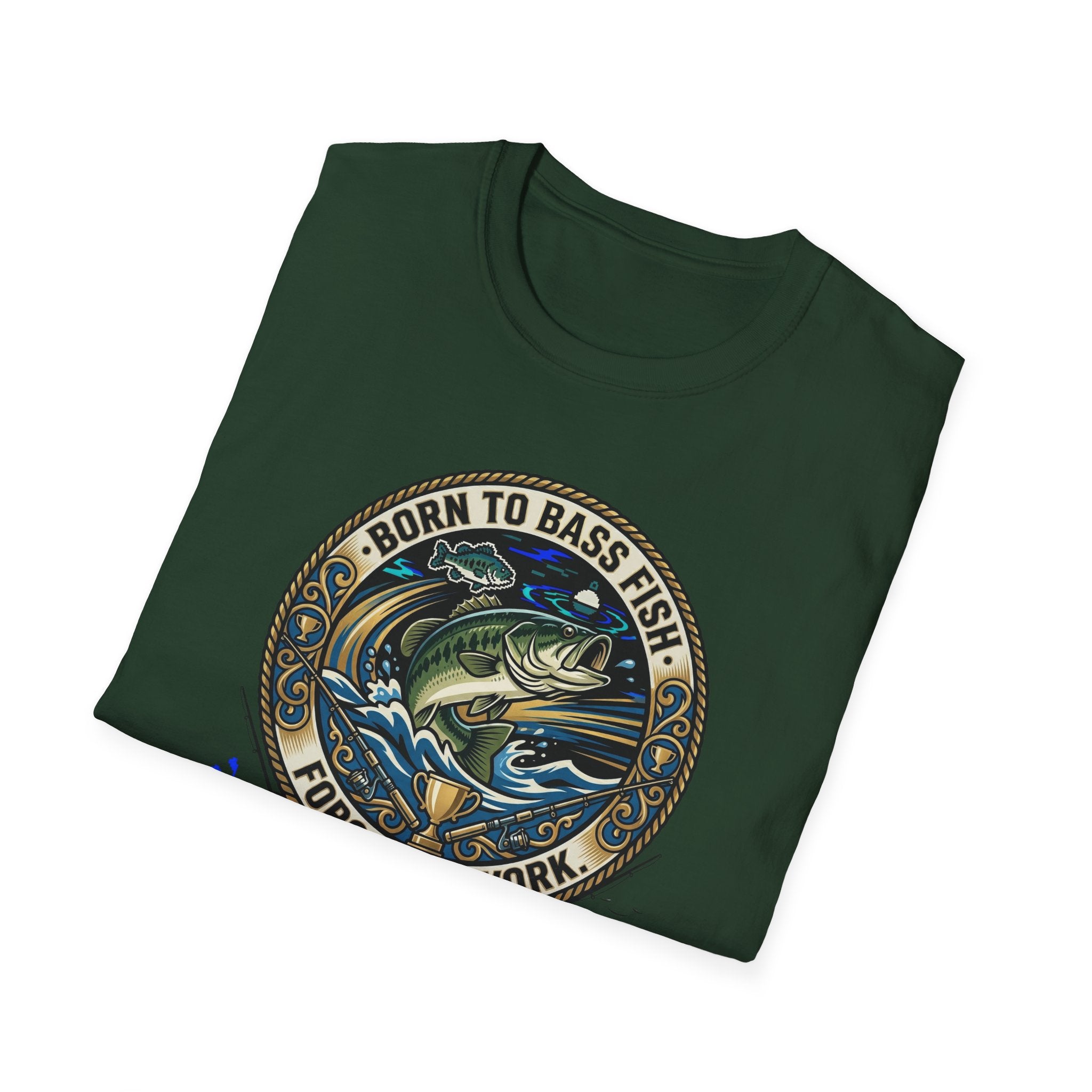 Born to Bass Fish graphic T-Shirt | Fishing Lure Illustration