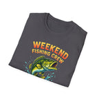 Weekend Fishing Crew T-Shirt | Bass Fish Illustration, Angler Tee