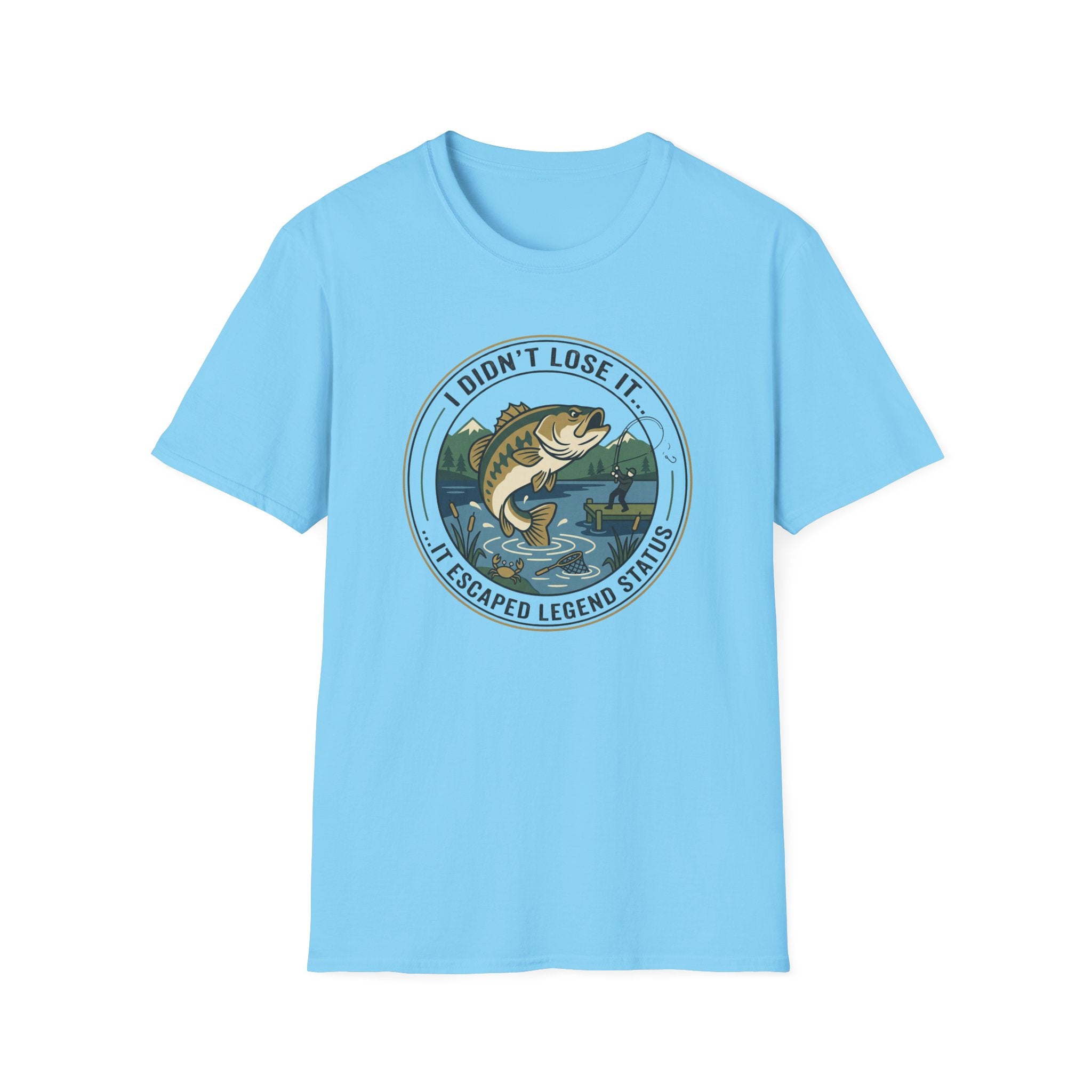 I Didnt Lose It I Escaped Legend Status T-Shirt | Bass Fishing Graphic