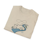 Find Your Current Wave T-Shirt | Surf River Whale Illustration