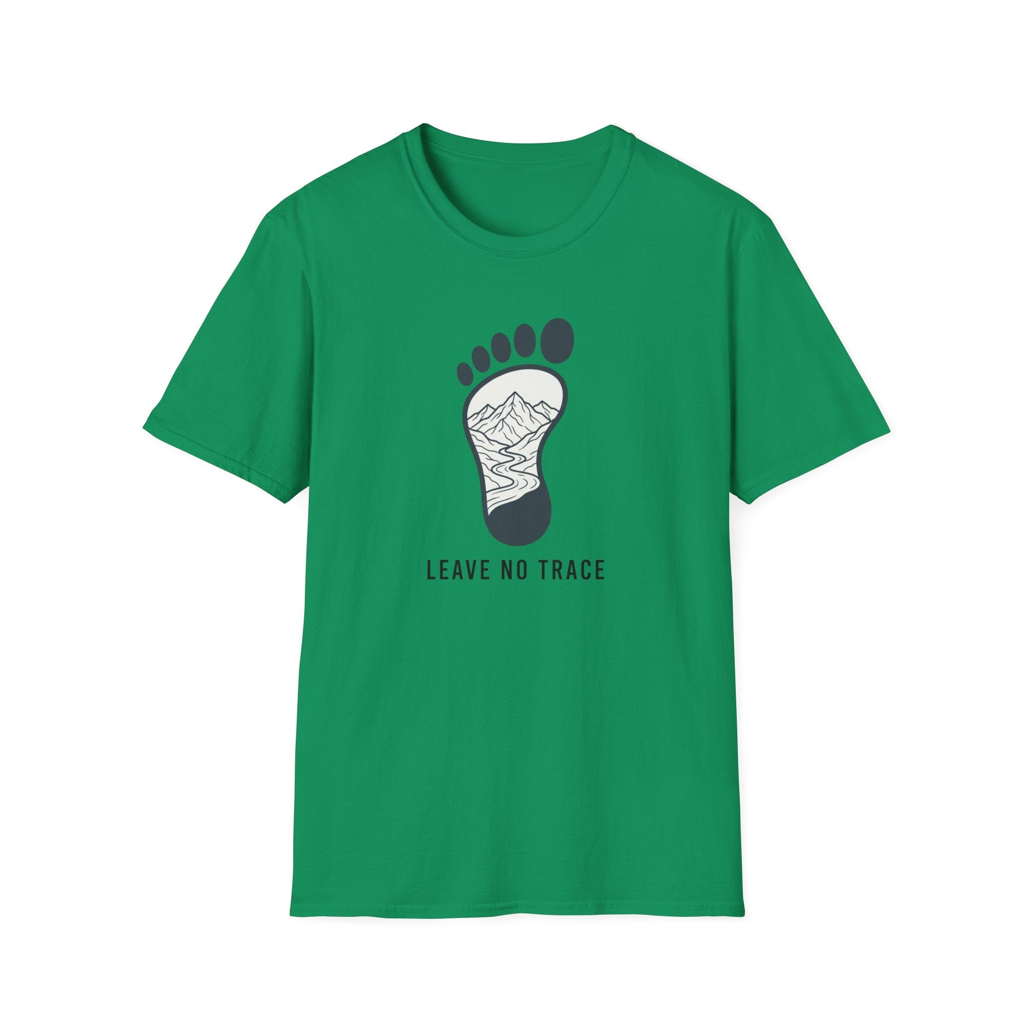 Leave No Trace footprint T-Shirt | Hiking mountain print