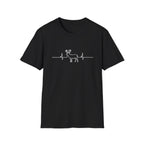 Buck Heartbeat Line T-Shirt | Deer EKG Graphic Tee