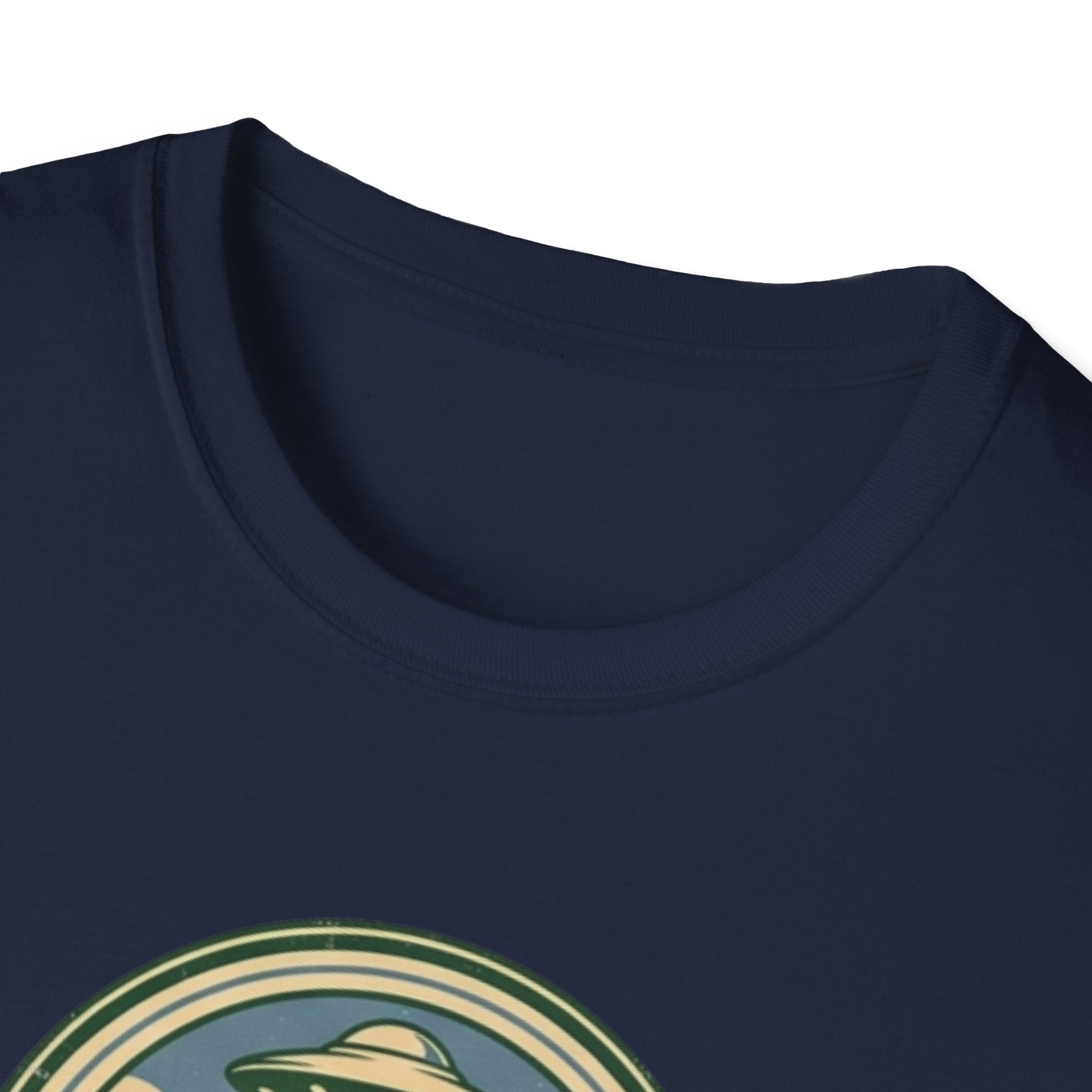 Aliens Prefer Our Campfire Spots T-Shirt | UFO Camping Badge Graphic