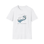 Find Your Current Wave T-Shirt | Surf River Whale Illustration