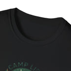 Camp Life tent campfire graphic T-Shirt | camping outdoors nature